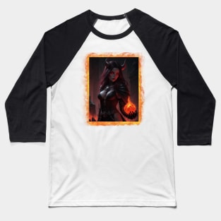 Fire necromancer Baseball T-Shirt